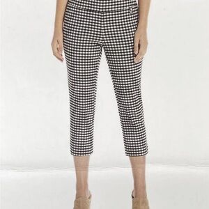 Rafaella Black and White Gingham Capris size 16
